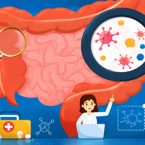 Doctor explaining the major risk factors and prevention methods for colorectal cancer to a patient.